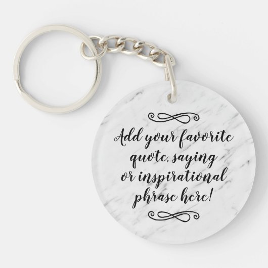 Skript für benutzerdefinierte Anführungszeichen Schlüsselanhänger (Vorderseite)