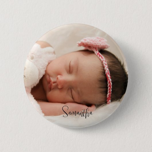Skript für benutzerdefinierte Baby-Fotos Button (Vorderseite)