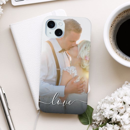 Skript für benutzerdefinierte Couple-Hochzeiten-Fo Case-Mate iPhone Hülle