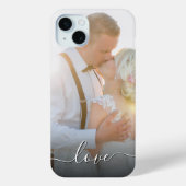 Skript für benutzerdefinierte Couple-Hochzeiten-Fo Case-Mate iPhone Hülle (Rückseite)