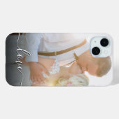 Skript für benutzerdefinierte Couple-Hochzeiten-Fo Case-Mate iPhone Hülle (Rückseite (Horizontal))
