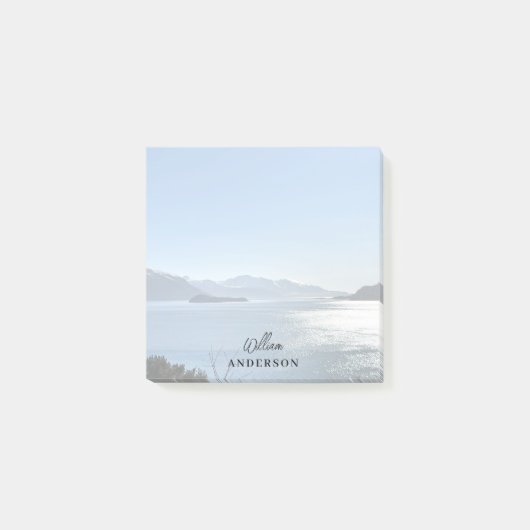 Skript für benutzerdefinierte Foto-Landschaftsname Post-it Klebezettel (Vorderseite)