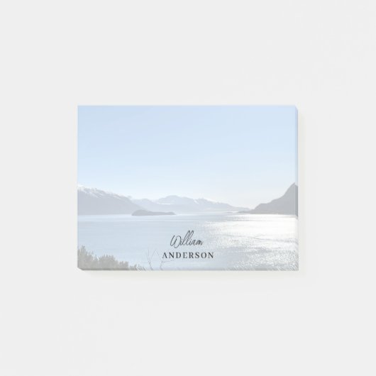 Skript für benutzerdefinierte Foto-Landschaftsname Post-it Klebezettel (Vorderseite)