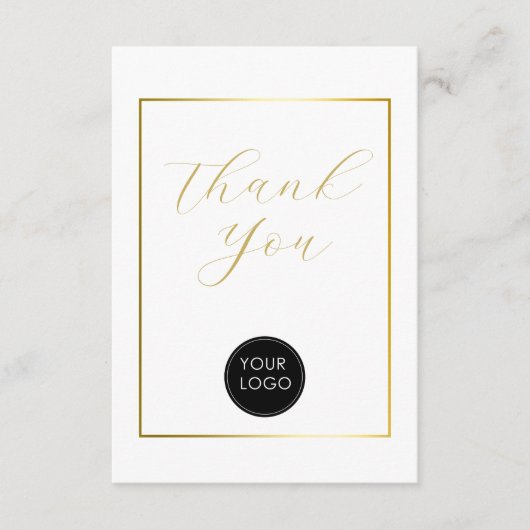 Skript für das Business-Logo für Budget Vielen Dan Begleitkarte (Vorderseite)