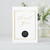 Skript für das Business-Logo für Budget Vielen Dan Begleitkarte (Stehend Vorderseite)