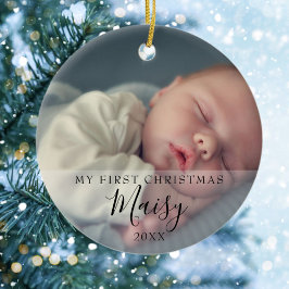Skript für das erste Weihnachtsgeschenk des Babys Keramik Ornament