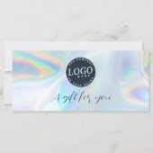 Skript für das Firmenlogo - Iridescent-Geschenkgut (Vorderseite)