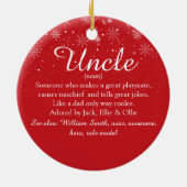 Skript für das Foto Favorite Uncle Definition Keramik Ornament (Hinten)