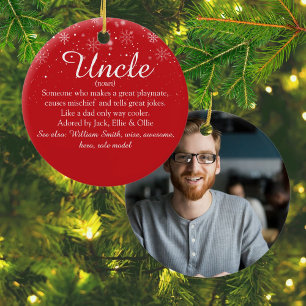 Skript für das Foto Favorite Uncle Definition Keramik Ornament