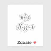 Skript für das Hochzeitsstichtag Aufkleber (Blatt)