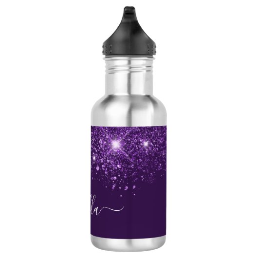 Skript für den lila Glitzer Edelstahlflasche (Rechts)