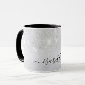 Skript für den Namen des Silver Glitzer Tasse (Vorderseite Links)