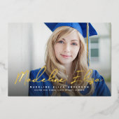 Skript für die Graduierungsbezeichnung Foto Abschl Folieneinladung (Vorderseite)