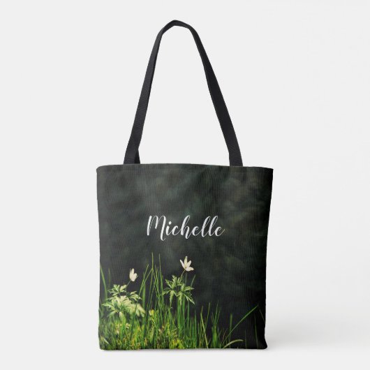 Skript für die grüne Blume Tasche (Rückseite)