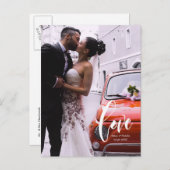 Skript für die Hochzeit von Lieben mit benutzerdef Ankündigungspostkarte (Vorne/Hinten)