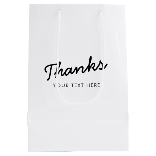 Skript für die Werbeaktion für kundenspezifische U Mittlere Geschenktüte (Rückseite)