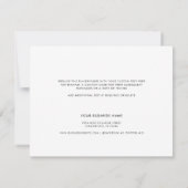 Skript für einfaches Business-Logo Dankeskarte (Rückseite)