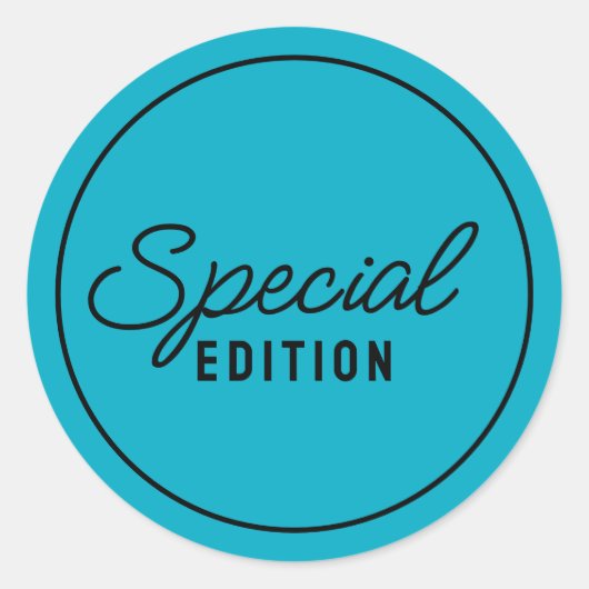 Skript für Elegante Special Edition Runder Aufkleber (Vorderseite)