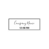 Skript für Geschäftsnamen und Telefonnummern Permastempel (Design)