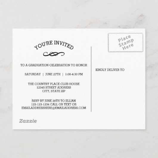 Skript für Hochschulabsolventen - Postkarte (Rückseite)