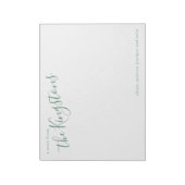 Skript für Junior-Familiennamen Notizblock (Rotiert)