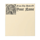 Skript für mittelalterliche Schriften Notizblock (Vorderseite)