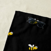 Skript für schwarze Monogramm-Namen von Hummeln Strandtuch (Beispiel)