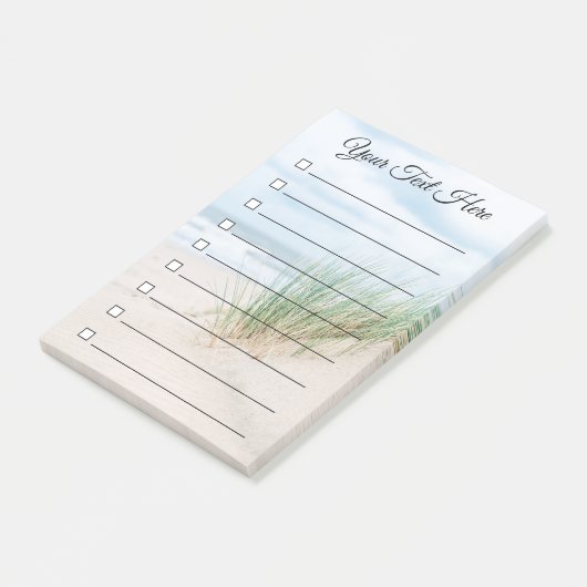 Skript für Stranddünen Personalisiert zu machen Post-it Klebezettel (angewinkelt)