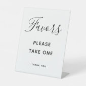 Skript-Gastgeschenke Hochzeiten Bitte nehmen Sie e Sockelschild (Vorderseite)