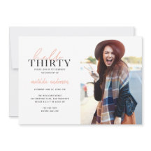 Skript & geometrisches Foto zum dreißigsten Geburt