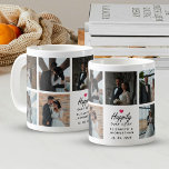 Skript glücklicherweise immer nach rosa Herz Foto  Kaffeetasse<br><div class="desc">Genießen Sie Ihren morgendlichen Kaffee mit einem Lächeln mit der "Script Happily Ever After Pink Heart Foto Collage Coffee Tasse" von Zazzle! Mit dem eleganten Drehbuch "Happily Ever After" mit einem charmanten, heißen rosa Herz und personalisierten Namen von Braut, Bräutigam und Hochzeitstag, ist diese Tasse ein herzlicher Sake. Mit bis...</div>
