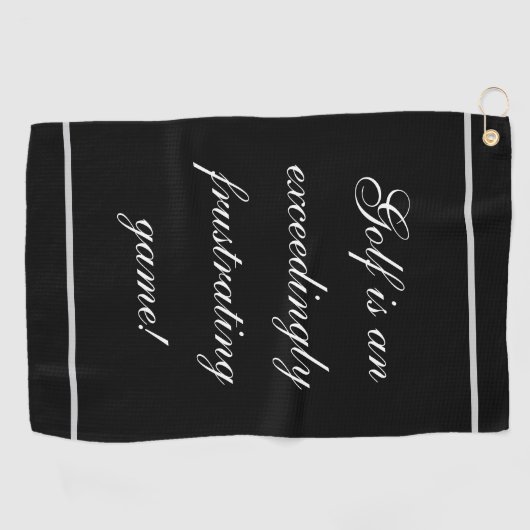 Skript-"Golf ist ein außerordentlich Golfhandtuch (Horizontal)