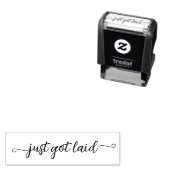 Skript hat gerade Ei-Mini-Stempel gelegt Permastempel (Beispiel)