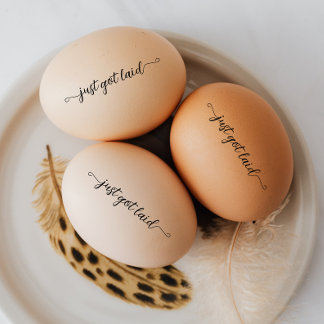 Skript hat gerade Ei-Mini-Stempel gelegt Permastempel