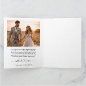 Skript Herz 3 Foto Collage Hochzeit Danke Auto (Innenseite)