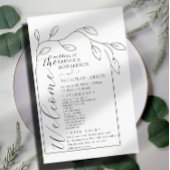 Skript-Hochzeitsprogramm für saubere Bögen