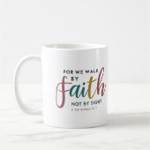 Skript Inspiriert 2. Korinther 5,7 Durch den Glaub Kaffeetasse (Links)