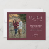 Skript Lasse Ihr Herz Be Light Foto Weihnachten (Vorderseite)