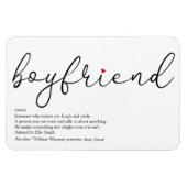 Skript-Liebe Herzfreund - Definition Magnet (Horizontal)