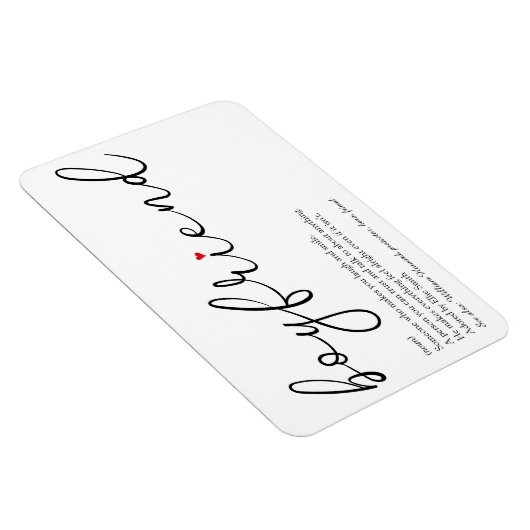 Skript-Liebe Herzfreund - Definition Magnet (Rechte Seite)