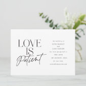 Skript-Liebe Hochzeit verschoben Ändern Sie das Da Ankündigung (Stehend Vorderseite)