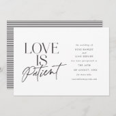 Skript-Liebe Hochzeit verschoben Ändern Sie das Da Ankündigung (Vorne/Hinten)