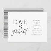 Skript-Liebe Hochzeit verschoben Ändern Sie das Da Ankündigung (Vorne/Hinten)