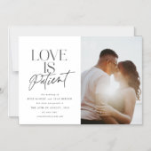 Skript-Liebe Hochzeit verschoben Ändern Sie das Da Magneteinladung (Vorderseite)