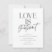 Skript-Liebe Hochzeit verschoben Ändern Sie das Da Save The Date (Vorderseite)