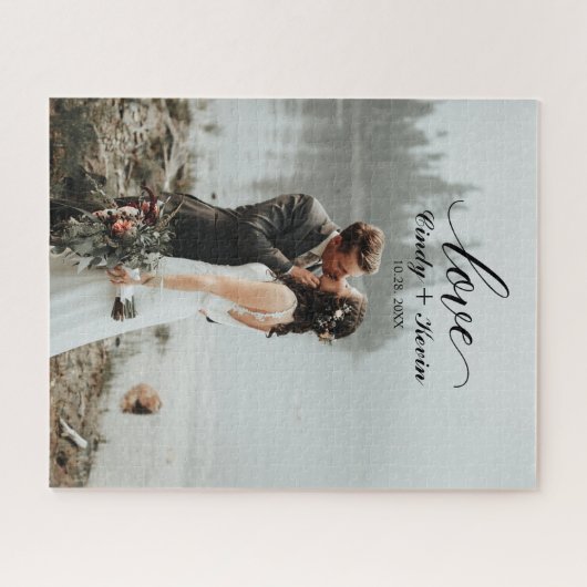 Skript-Liebe-kundenspezifischer Puzzle (Horizontal)