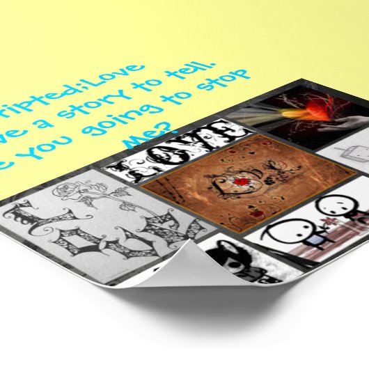 Skript;Liebe-Poster Poster (Ecke)