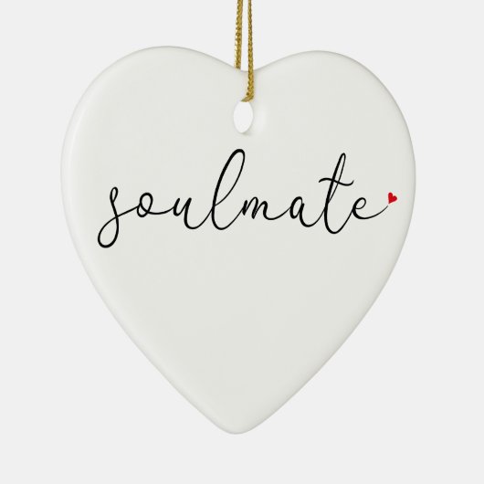 Skript-Liebe - Seelendefinition Keramik Ornament (Rechts)