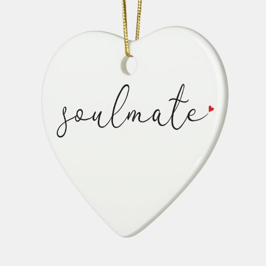 Skript-Liebe - Seelendefinition Keramik Ornament (Links)