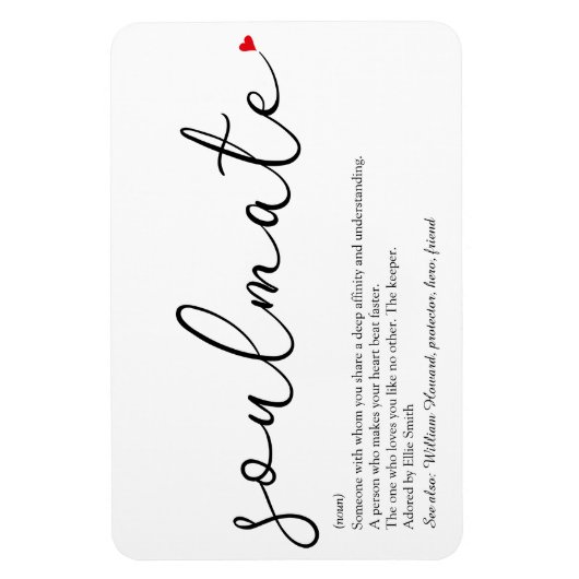 Skript-Liebe - Seelendefinition Magnet (Vertikal)